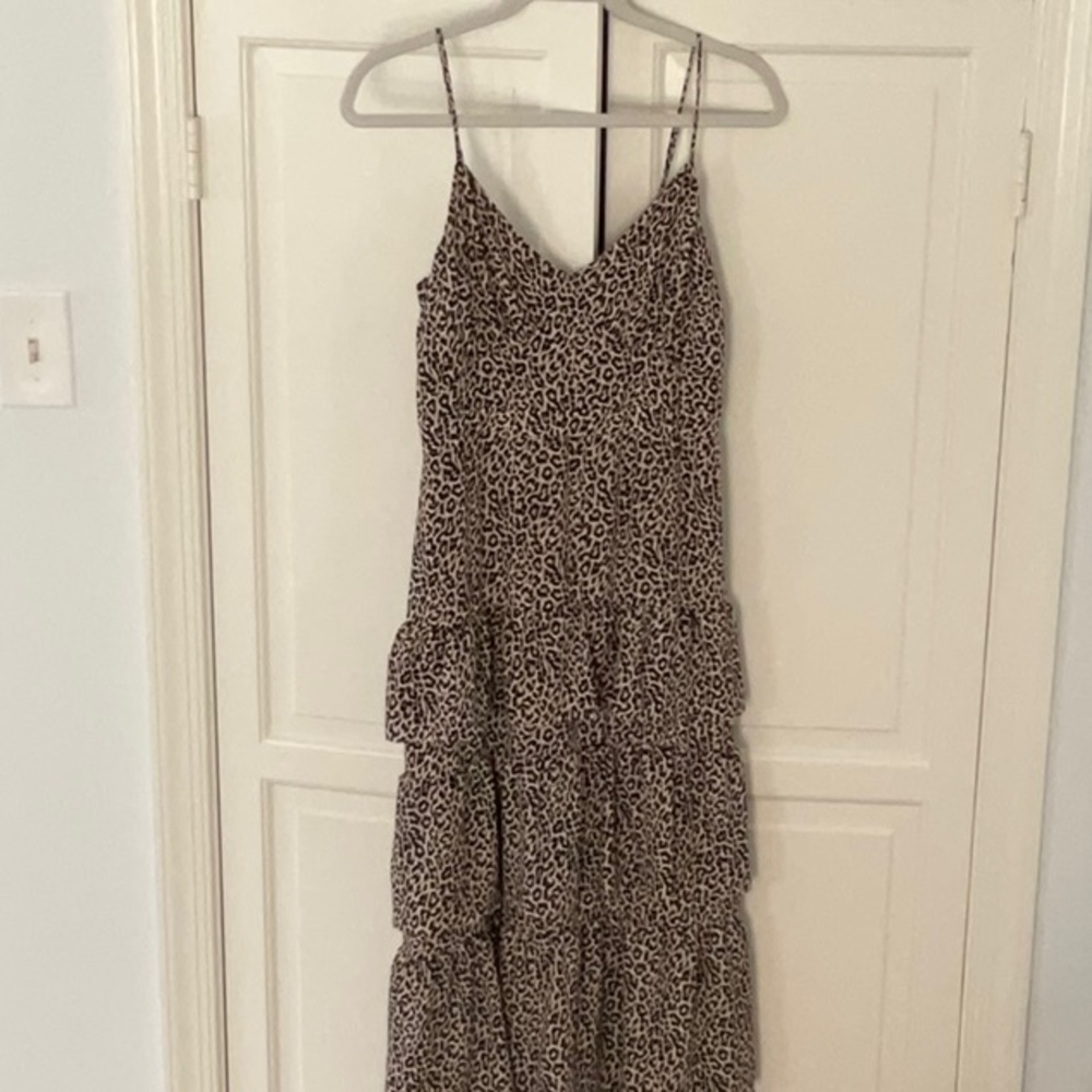 J.Crew leopard maxi dress